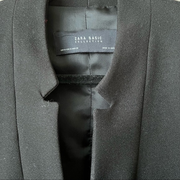 ZARA BLAZER BLACK SIZE M - Picture 4 of 6
